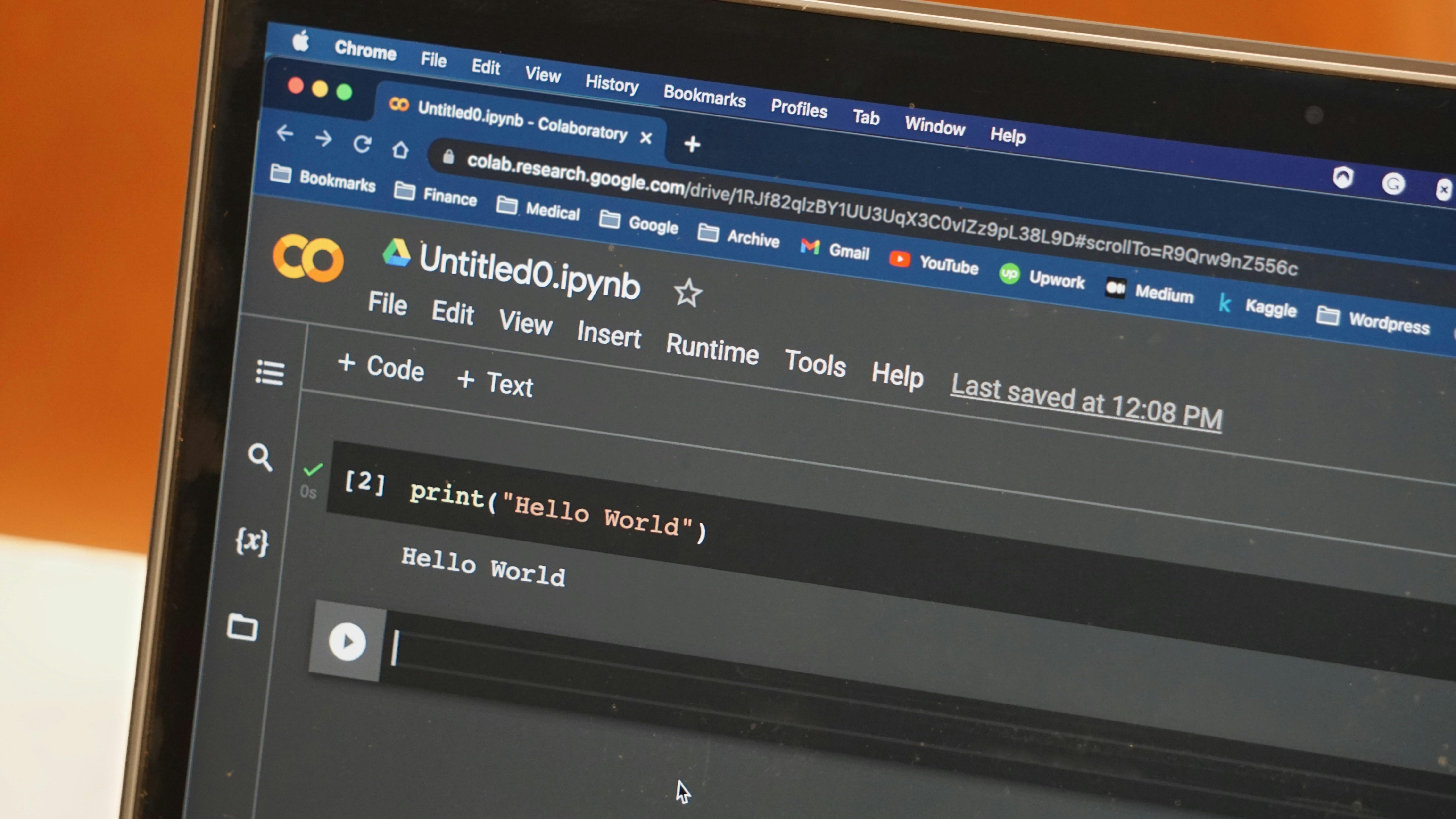 A simple Python hello world program